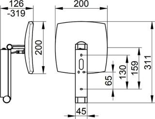 Косметическое зеркало Keuco iLook Move 17613019004 с подсветкой